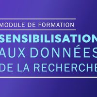 Sensibilisation aux données de la recherche